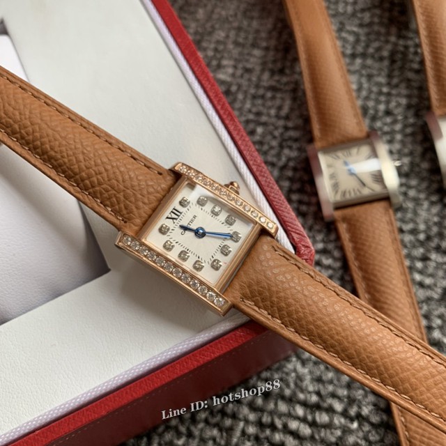 卡地亚手表 Cartier经典款法国坦克Cartier Tank Franaise系列 女装腕表 gjs1824